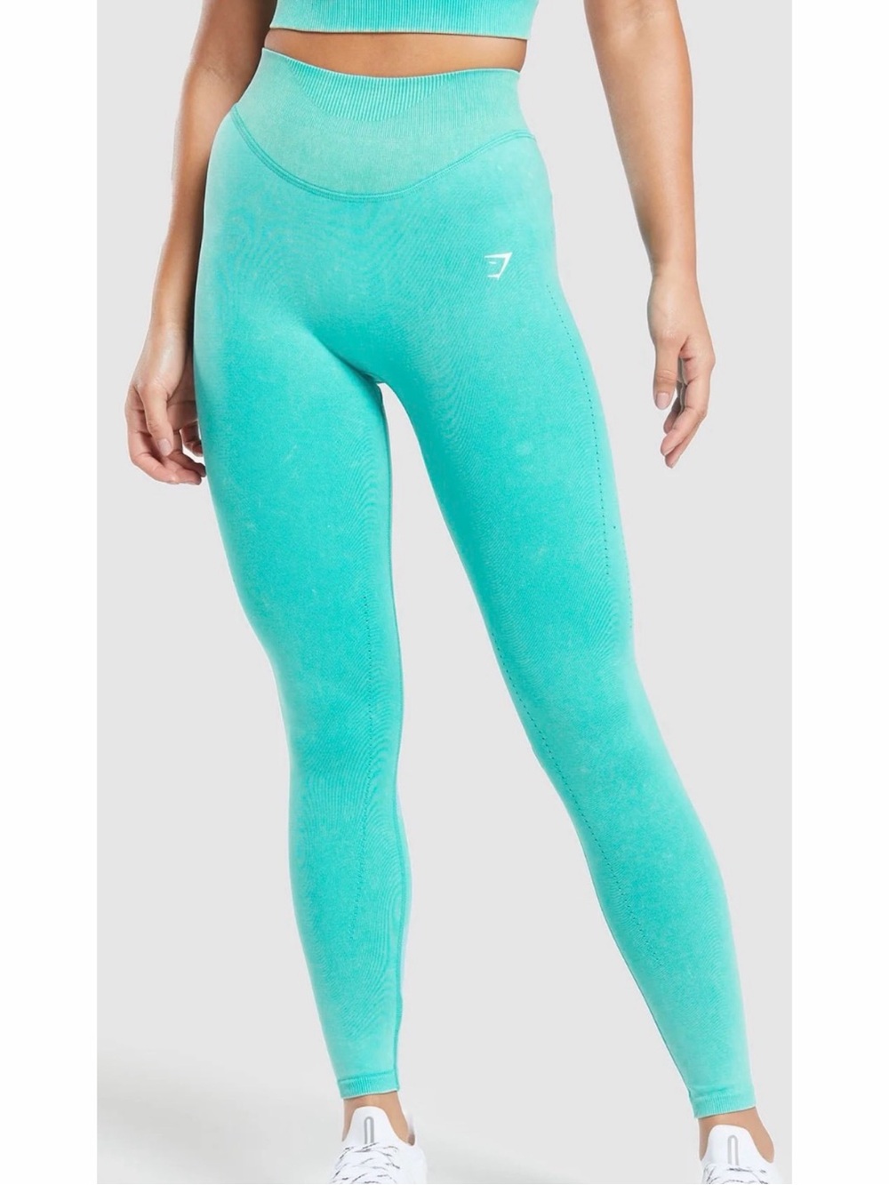 Gymshark Sweat Seamless Washed Leggings Blue